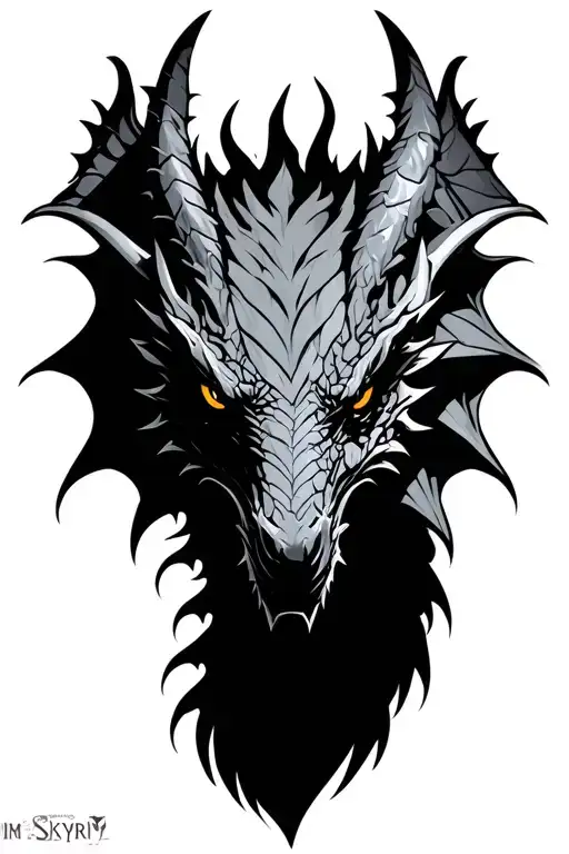 Skyrim Dragon Logo