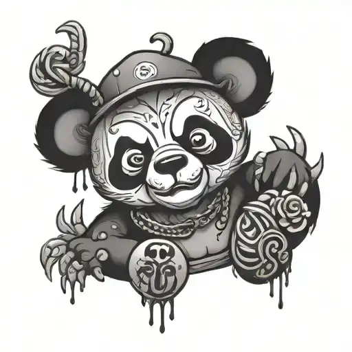 Voodoo Panda Bear Committing Suicide Survivor