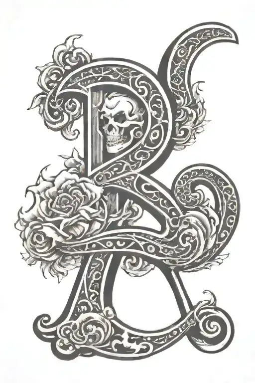 Letter S Dark Halloween