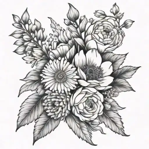 Birth Flower Bouquet