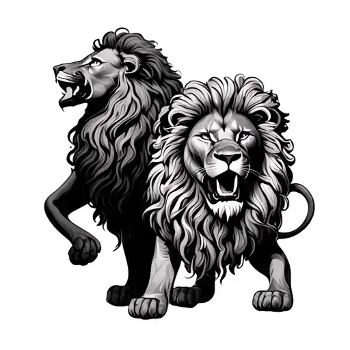 Lion And Florence Italy