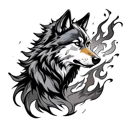 Wolf With Wind And Flame Save Or Perish