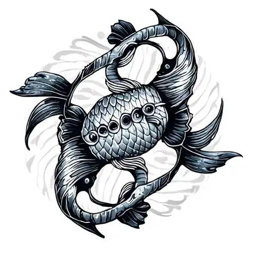 Cancer And Pisces Sign Mixed Together