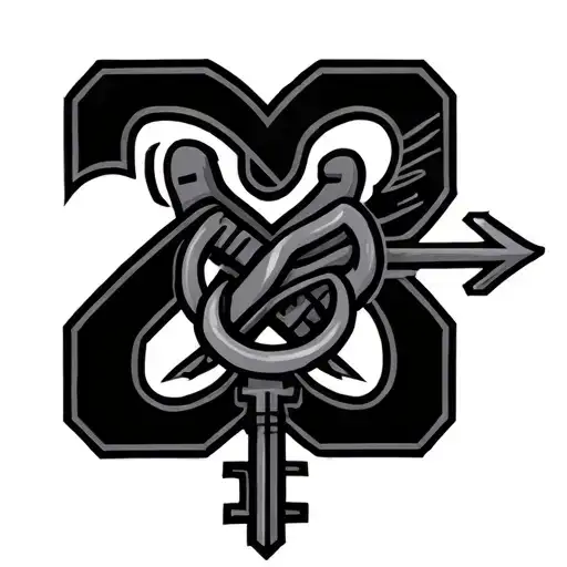 2 Key Intertwined Logistic Specialist Navy Rating Symbol