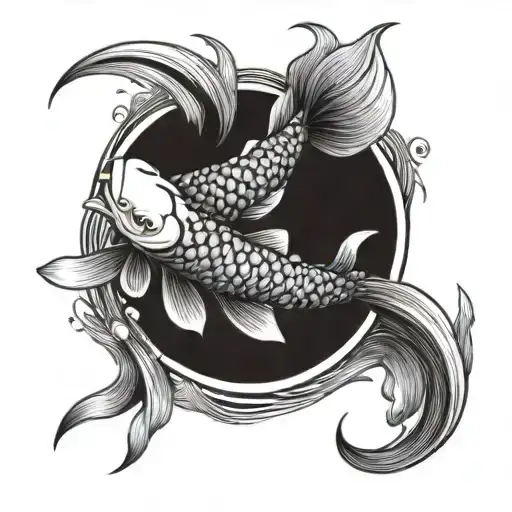Koi Fish Jumping