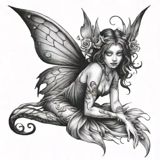 Dark Fairy Sitting