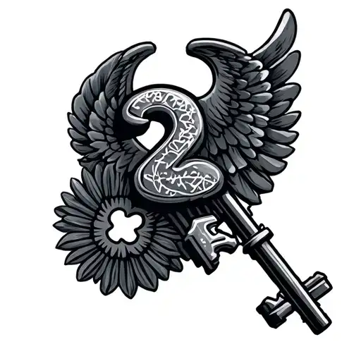 2 Key Intertwined Logistic Specialist Navy Rating Symbol