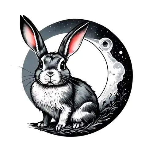 Sun Moon Rabbit Simple