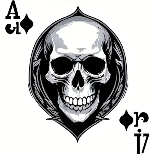 Skull Dart Poker Cards