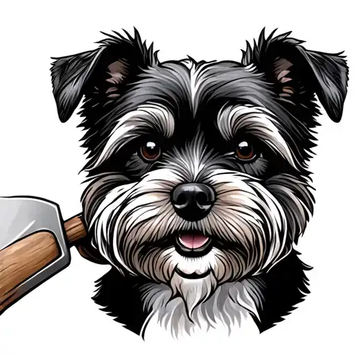 A Dog With A Shovel