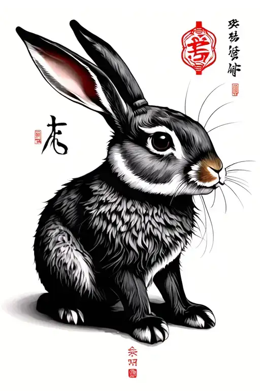 Chinese Year Of The Rabbit And Celestial Taurus Zodiac Sign