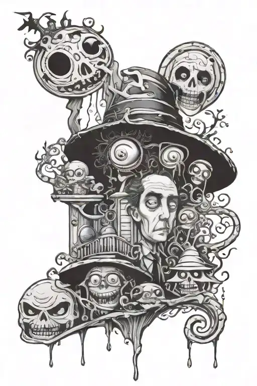 Tim Burton Scary Movie Scenes