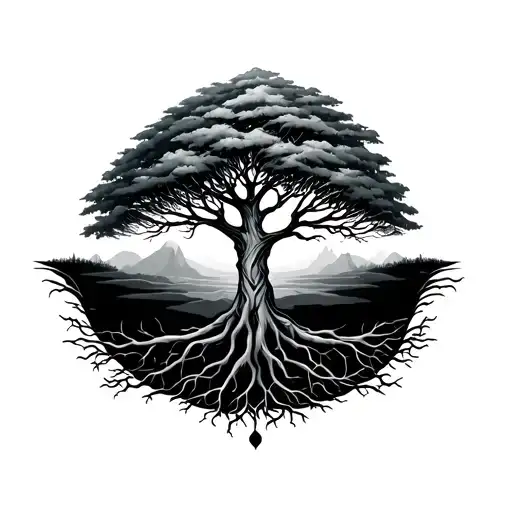 Tree Of Life With Roots Wrapping Around Wrist