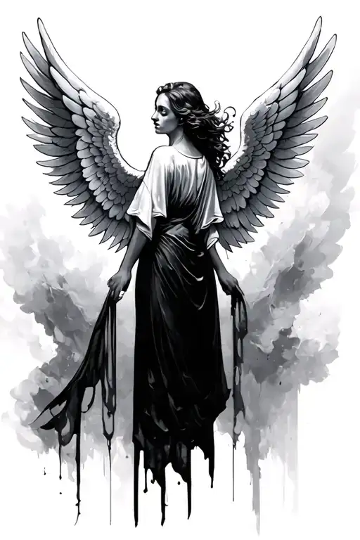 Angel Wings Spread Wide