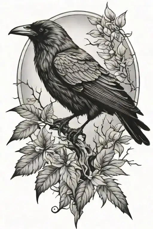 Thorn Bush Raven