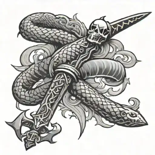 Sword With A Snake