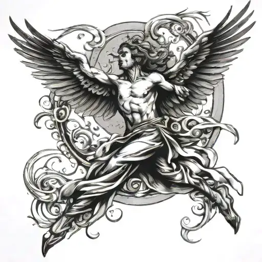 Icaro Falling From Heaven