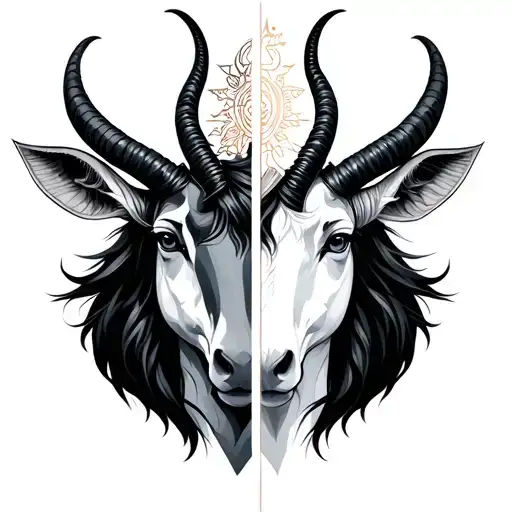 Gemini And Capricorn Zodiac With Elements