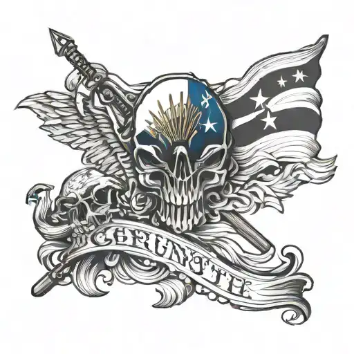 Grunt Style With Filipino Flag Accents