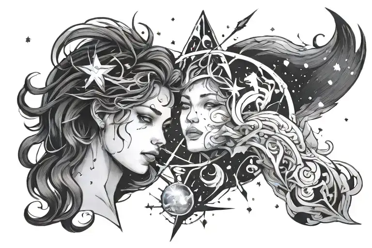 Picese And Virgo Constellations Combined