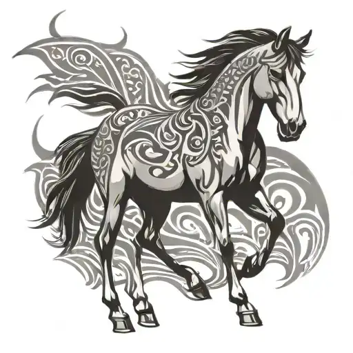 Small Tribal Horse
