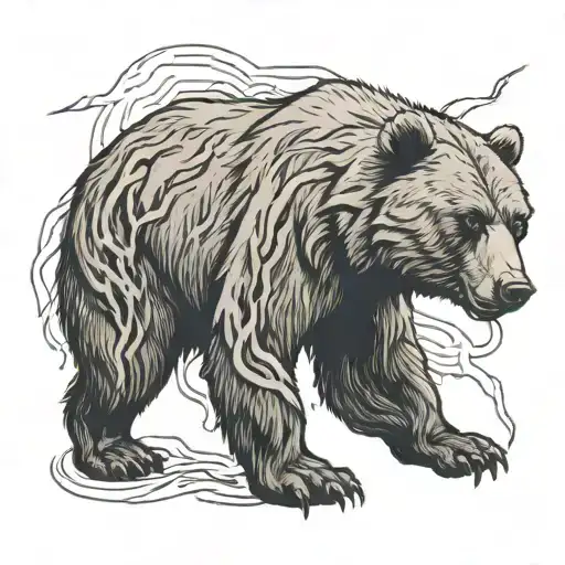 Bear And Thunder Lightning