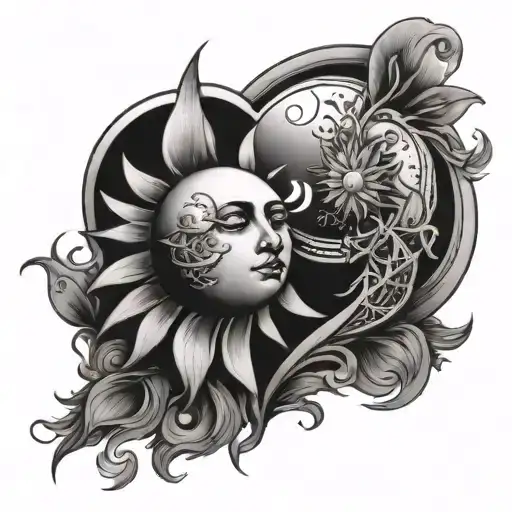 Friends Heart Sun Moon