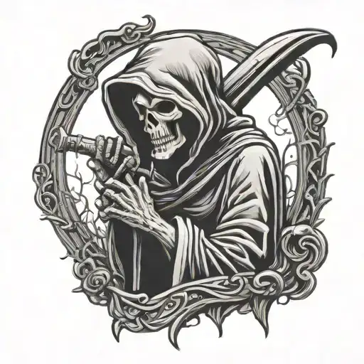 Grim Reaper Saying Shhh