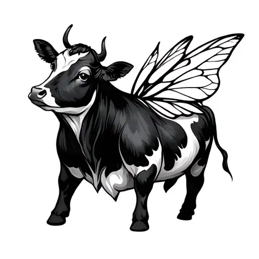 Minimalist Fairy Cow