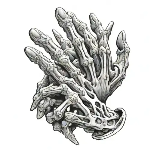 Creation Of Adam Hands Skeleton Hand