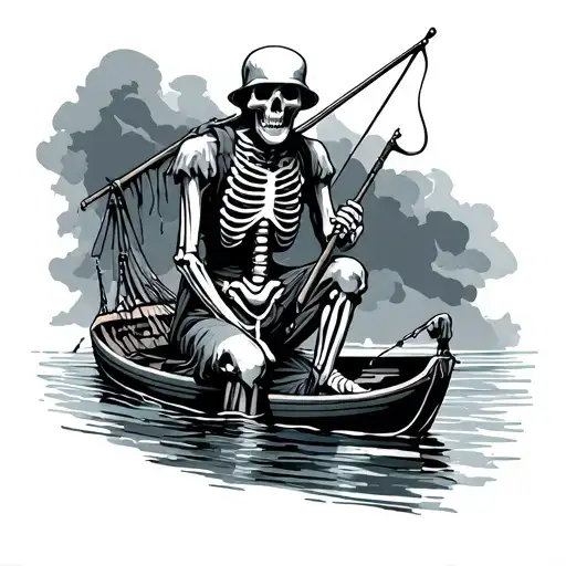 Skeleton Fisherman