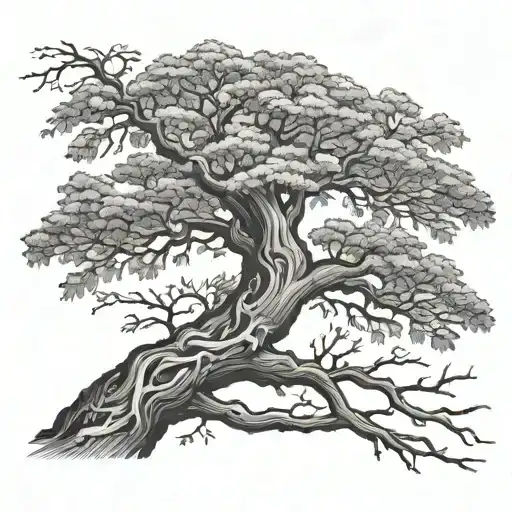 Above Knee Tree Branch Band