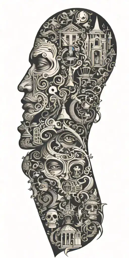 Negative Space Demask And People