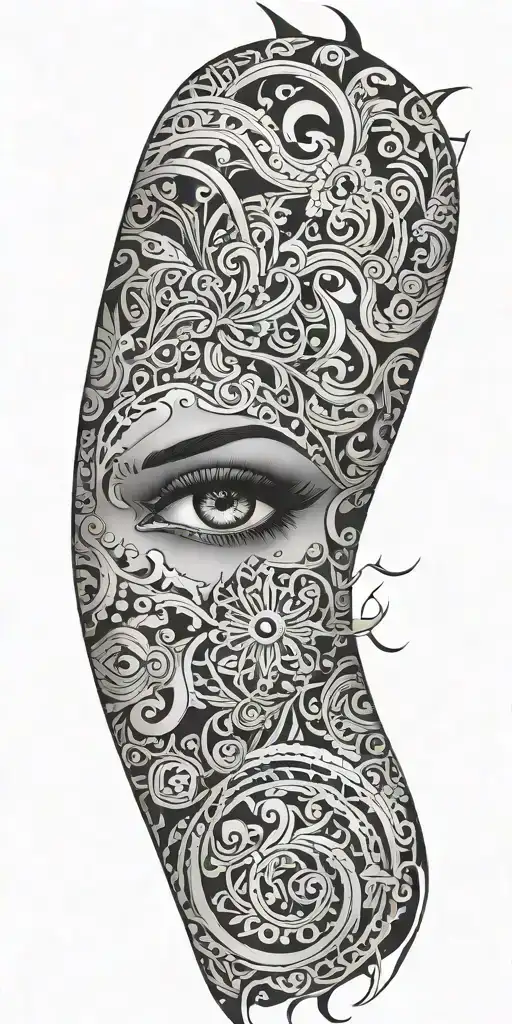 Negative Space Demask And Sexy Eyes