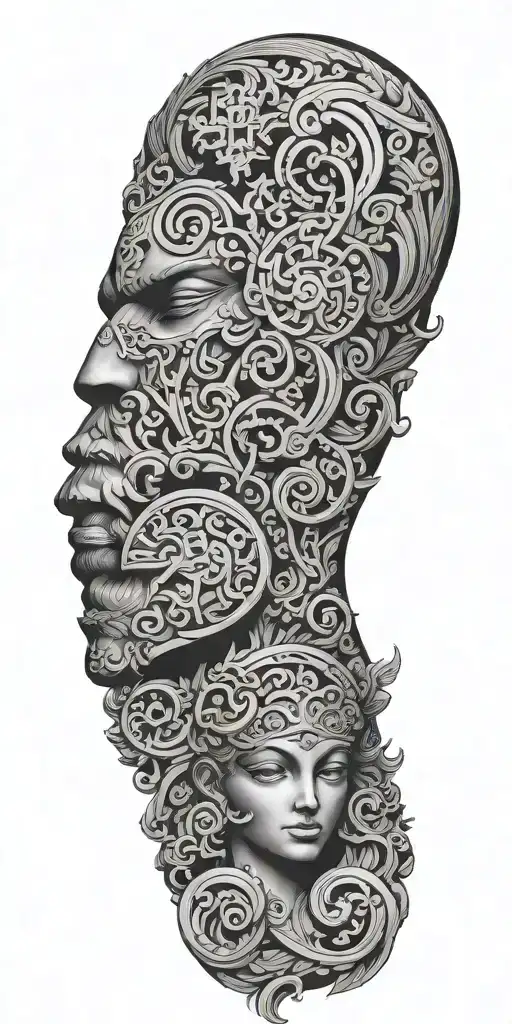 Negative Space Demask And Greek Mythology