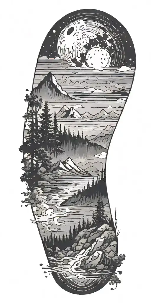 Negative Space Space Scape