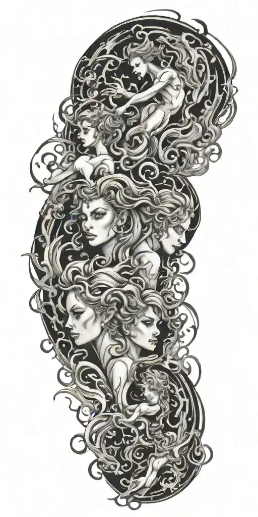 Negative Space Demask And 3 Sexy Fire Sprites