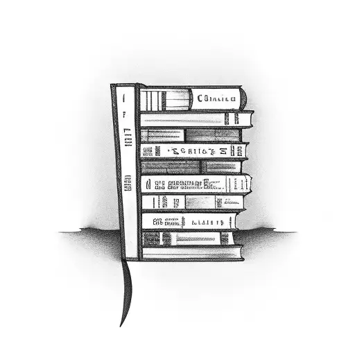 A Bookshelf With Each Book Representing A Different Genre