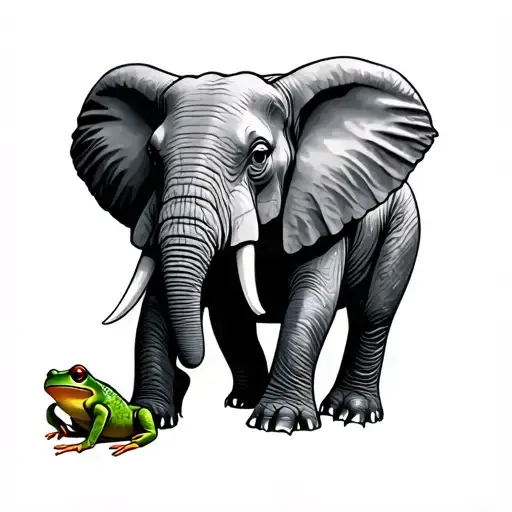 Elephant And Frog