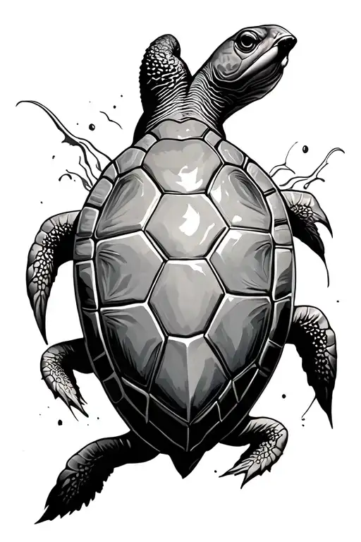 Empty Turtle Shell From Side Profile