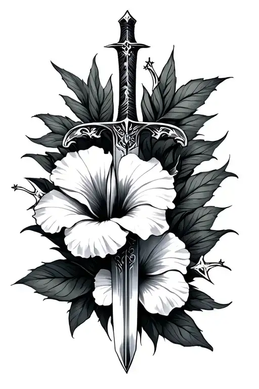 Sword Stars Hibiscus Flower