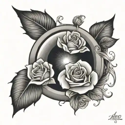 Black Hole With Roses