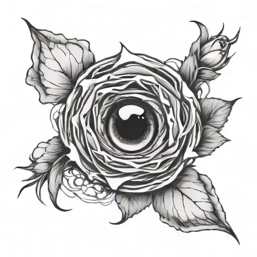 Black Hole With Rose Line