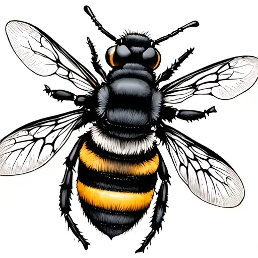 Bumble Bee And Anchor Design Inspired