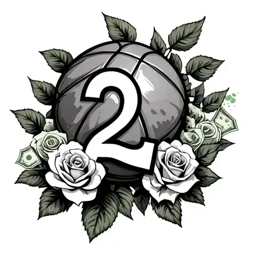 Basketball Money Roses Number 2 Clouds Scripture