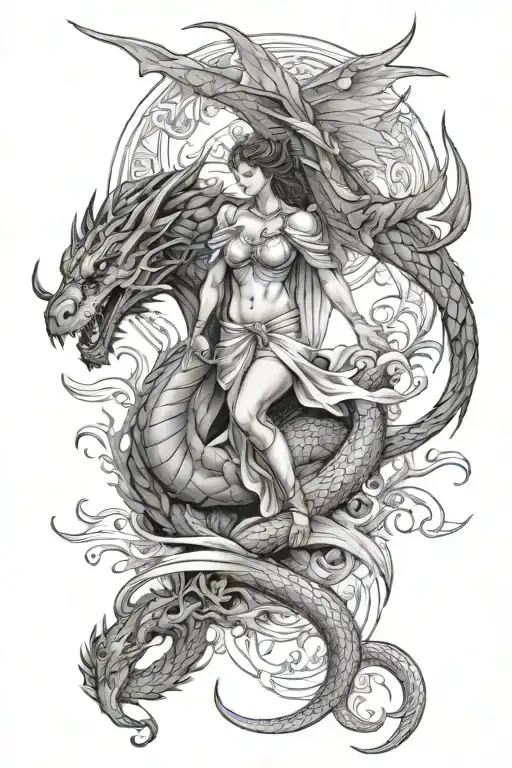 Angel And Dragon