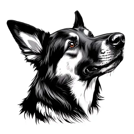 German Shepard Silhouette