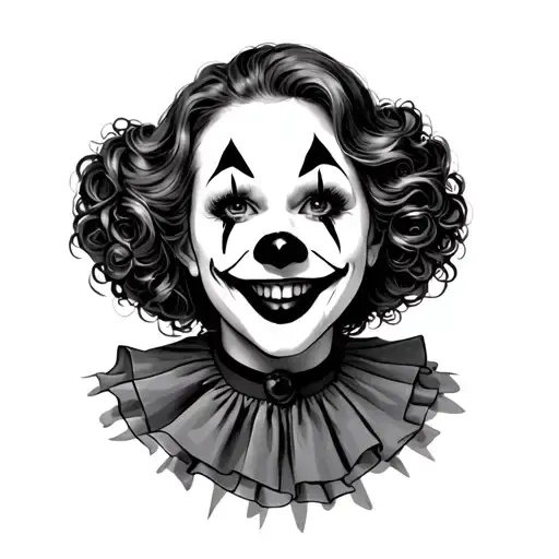 Smile Though The Pain Clown Girl