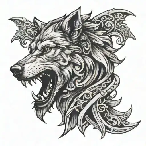 Roman Wolf Head