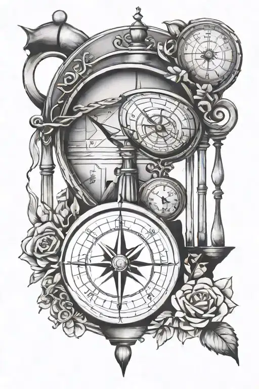 Compass And Hourglass